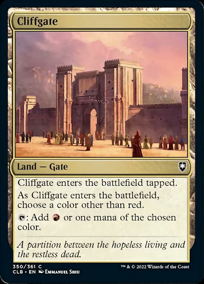 Cliffgate [Commander Legends: Battle for Baldur's Gate] | Gamer Loot