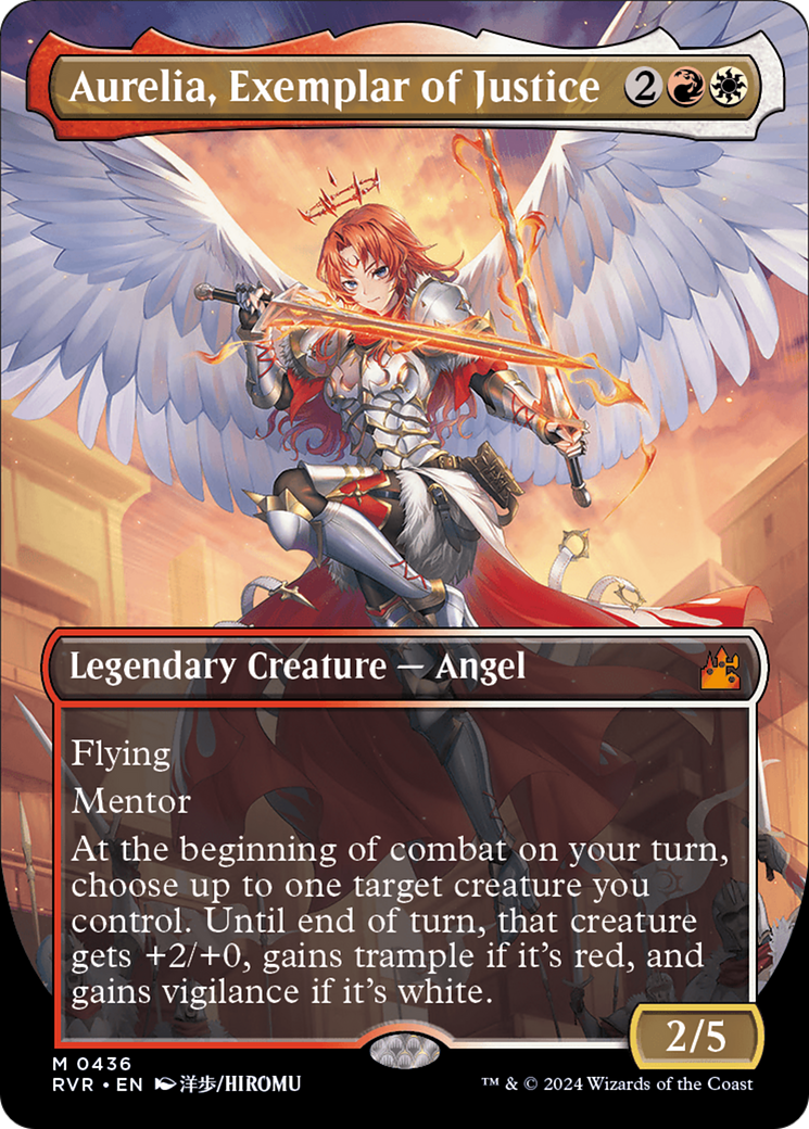 Aurelia, Exemplar of Justice (Anime Borderless) [Ravnica Remastered] | Gamer Loot