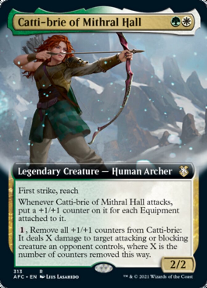 Catti-brie of Mithral Hall (Extended) [Dungeons & Dragons: Adventures in the Forgotten Realms Commander] | Gamer Loot