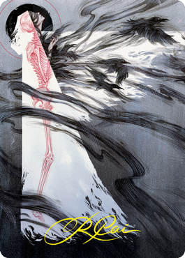 Tendrils of Agony Art Card (Gold-Stamped Signature) [Strixhaven: School of Mages Art Series] | Gamer Loot