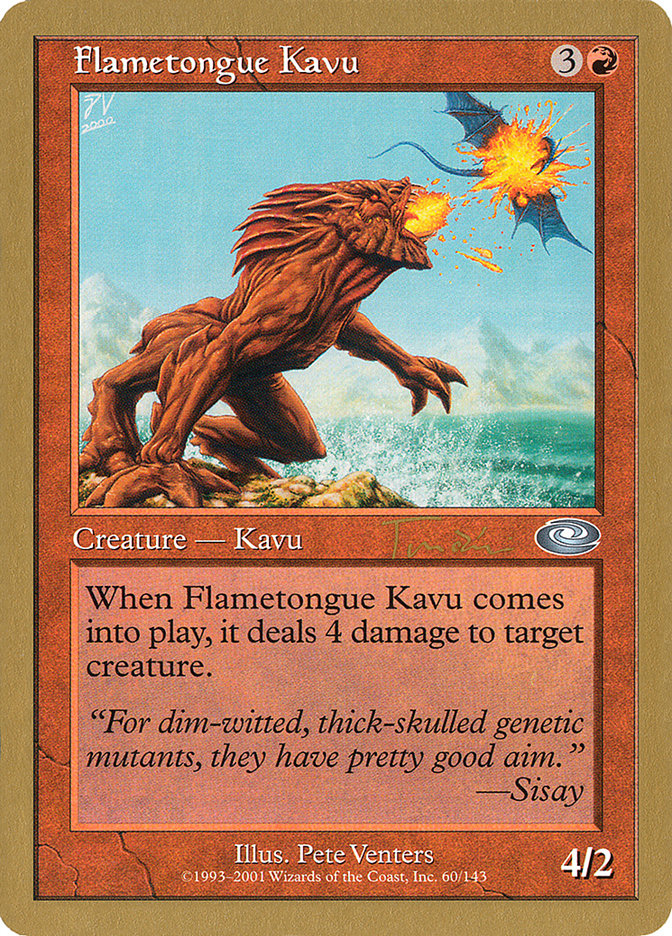 Flametongue Kavu (Jan Tomcani) [World Championship Decks 2001] | Gamer Loot