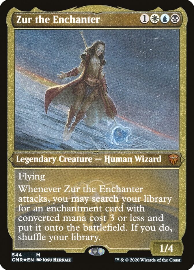 Zur the Enchanter (Etched) [Commander Legends] | Gamer Loot