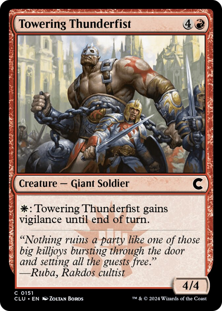 Towering Thunderfist [Ravnica: Clue Edition] | Gamer Loot