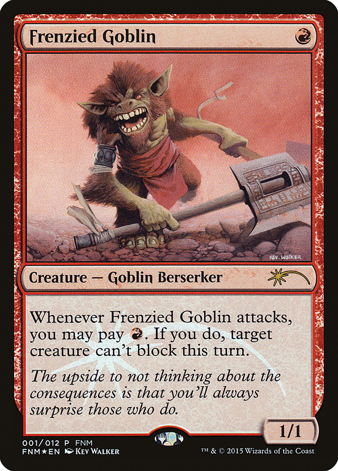 Frenzied Goblin [Friday Night Magic 2015] | Gamer Loot