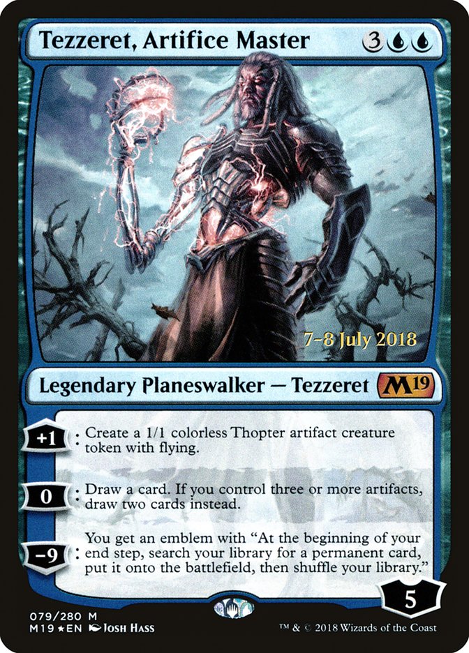 Tezzeret, Artifice Master  [Core Set 2019 Prerelease Promos] | Gamer Loot