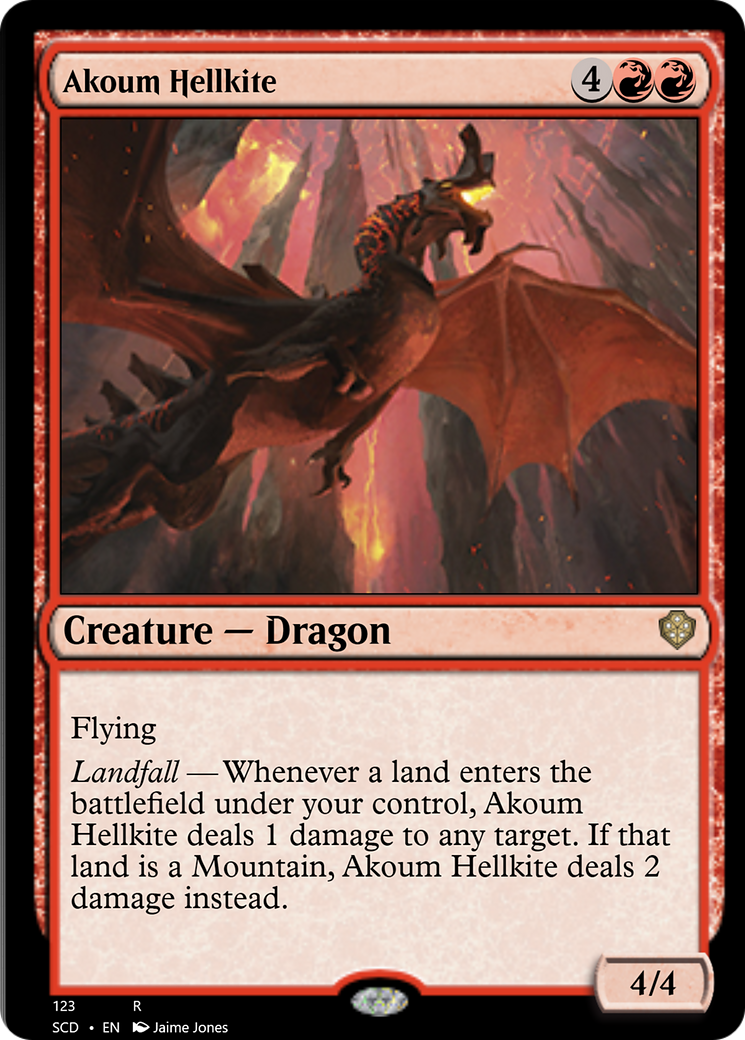 Akoum Hellkite [Starter Commander Decks] | Gamer Loot