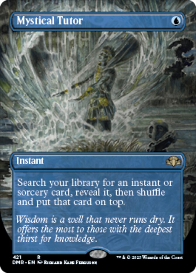Mystical Tutor (Borderless Alternate Art) [Dominaria Remastered] | Gamer Loot