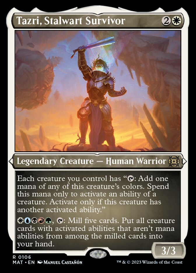 Tazri, Stalwart Survivor (Foil Etched) [March of the Machine: The Aftermath] | Gamer Loot