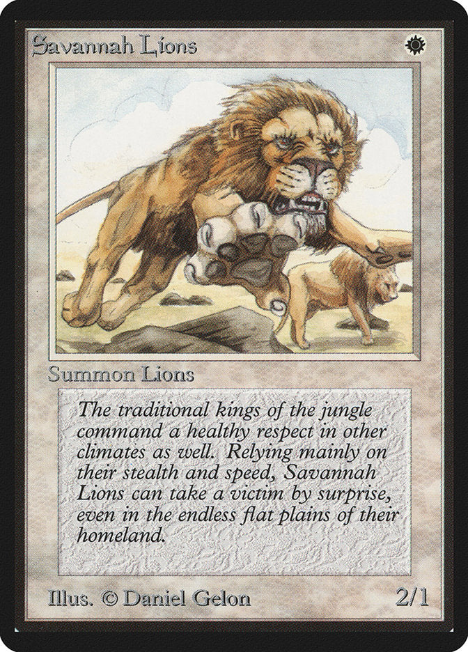 Savannah Lions [Limited Edition Beta] | Gamer Loot