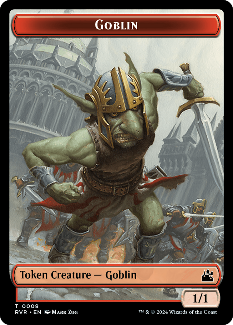 Goblin (0008) // Spirit (0004) Double-Sided Token [Ravnica Remastered Tokens] | Gamer Loot