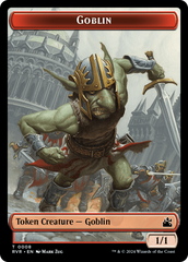 Goblin (0008) // Emblem - Domri Rade Double-Sided Token [Ravnica Remastered Tokens] | Gamer Loot