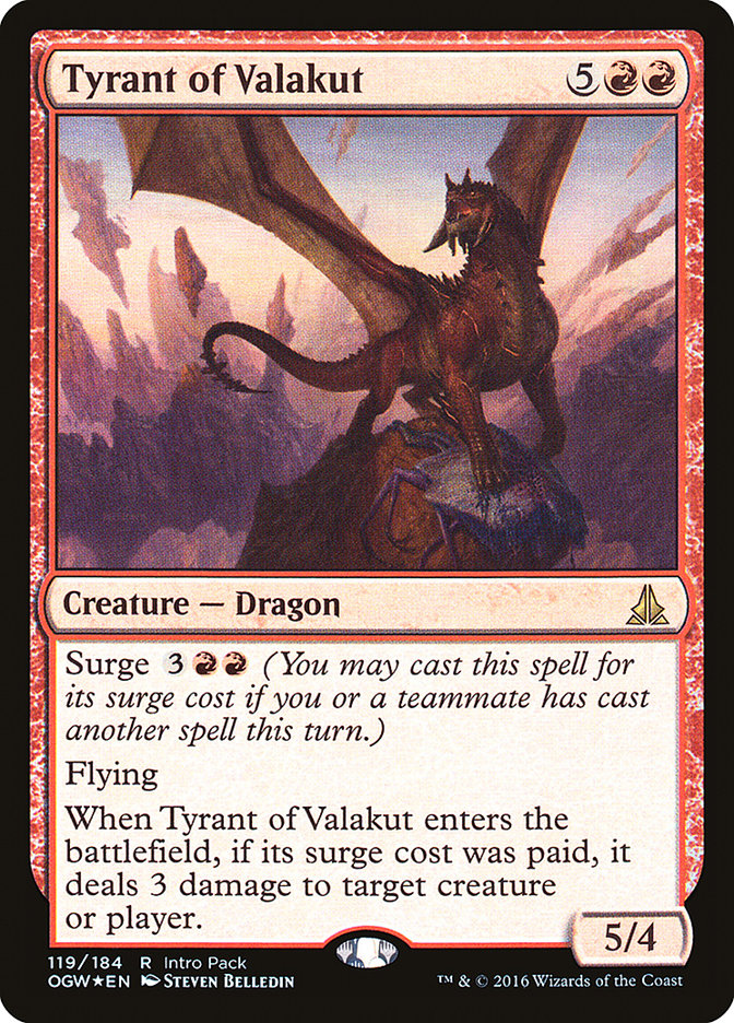 Tyrant of Valakut (Intro Pack) [Oath of the Gatewatch Promos] | Gamer Loot