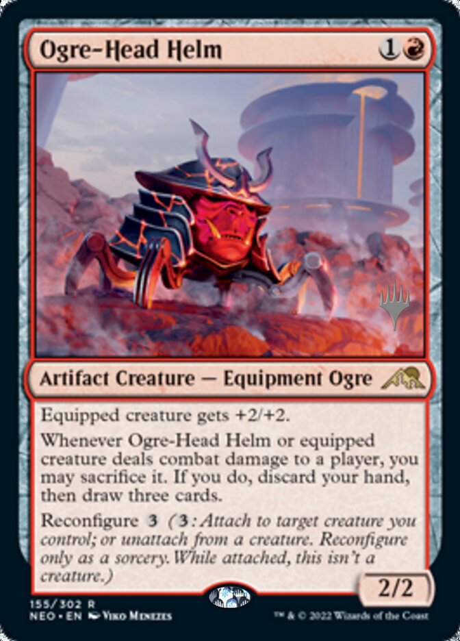 Ogre-Head Helm (Promo Pack) [Kamigawa: Neon Dynasty Promos] | Gamer Loot