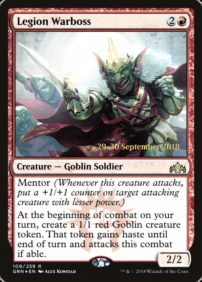 Legion Warboss  [Guilds of Ravnica Prerelease Promos] | Gamer Loot