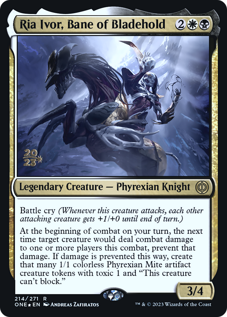 Ria Ivor, Bane of Bladehold [Phyrexia: All Will Be One Prerelease Promos] | Gamer Loot