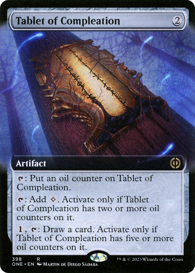 Tablet of Compleation (Extended Art) [Phyrexia: All Will Be One] | Gamer Loot