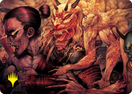 Gift of Wrath Art Card (Gold-Stamped Signature) [Kamigawa: Neon Dynasty Art Series] | Gamer Loot