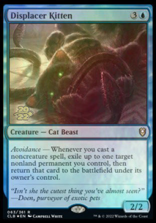 Displacer Kitten [Commander Legends: Battle for Baldur's Gate Prerelease Promos] | Gamer Loot