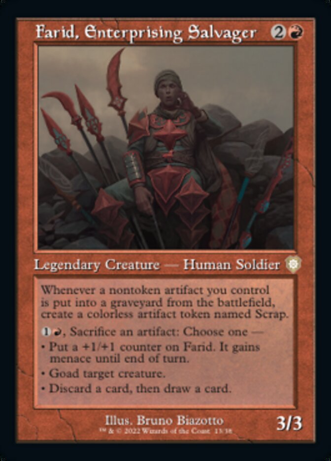 Farid, Enterprising Salvager (Retro) [The Brothers' War Commander] | Gamer Loot