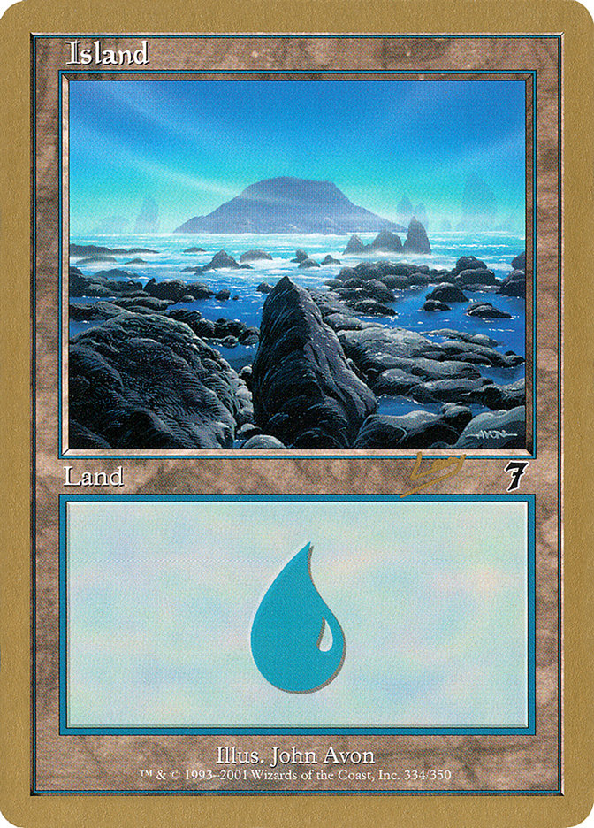 Island (rl334) (Raphael Levy) [World Championship Decks 2002] | Gamer Loot