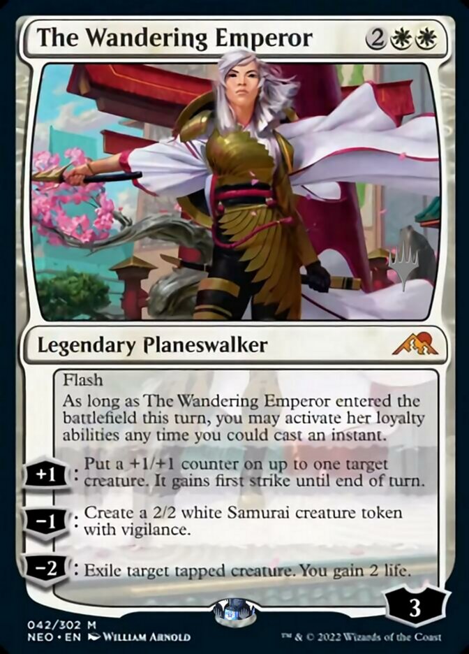 The Wandering Emperor (Promo Pack) [Kamigawa: Neon Dynasty Promos] | Gamer Loot