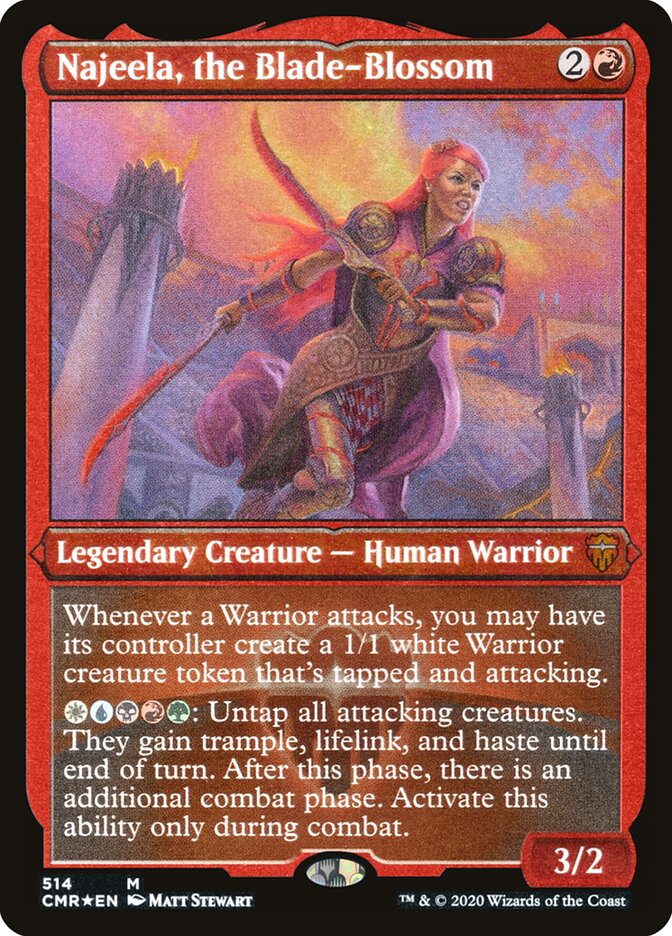 Najeela, the Blade-Blossom (Etched) [Commander Legends] | Gamer Loot
