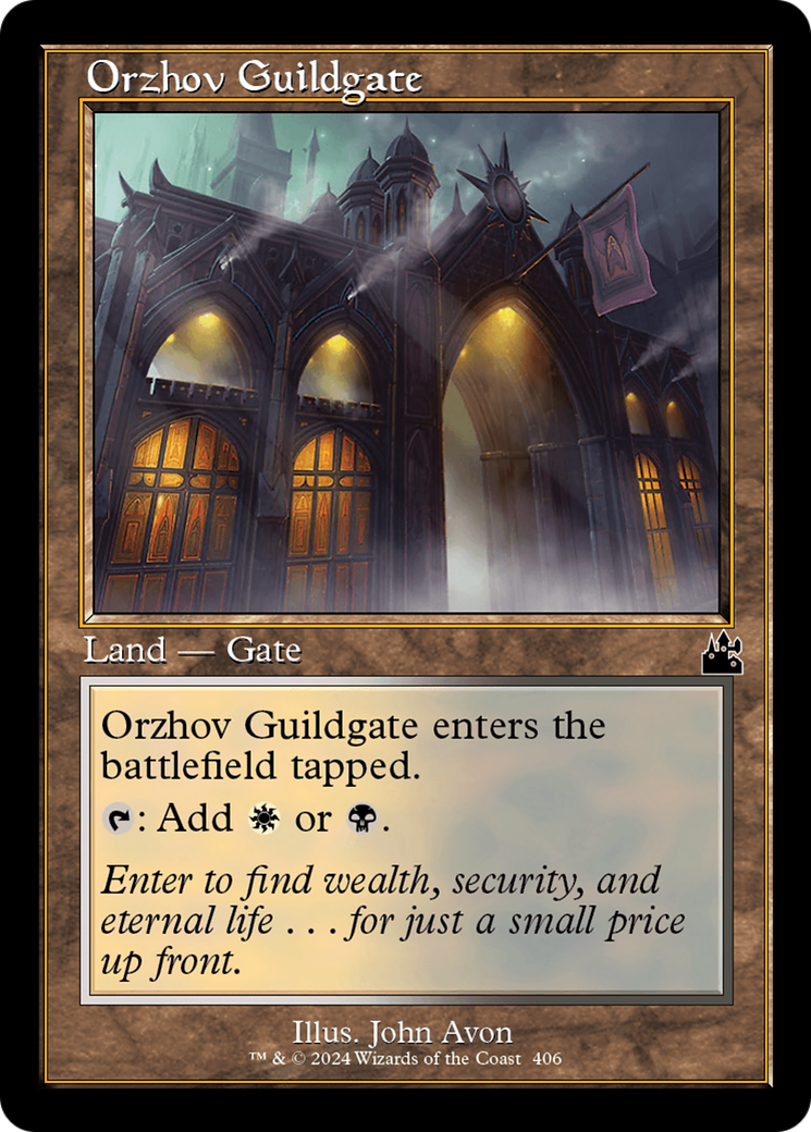 Orzhov Guildgate (Retro Frame) [Ravnica Remastered] | Gamer Loot