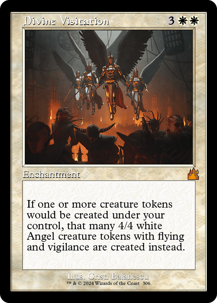 Divine Visitation (Retro Frame) [Ravnica Remastered] | Gamer Loot