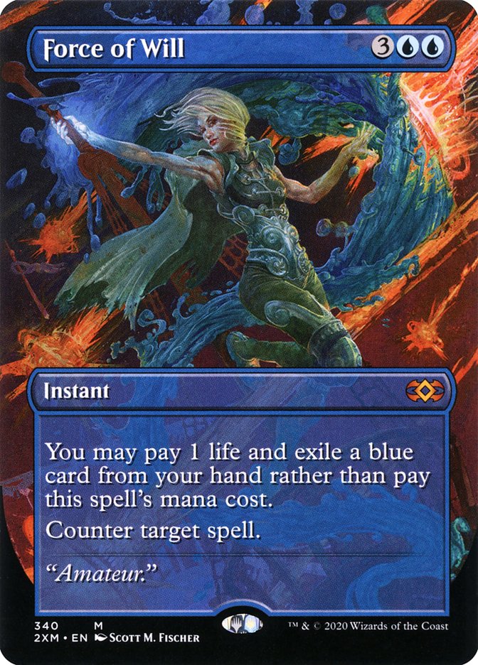Force of Will (Toppers) [Double Masters Extended Art] | Gamer Loot