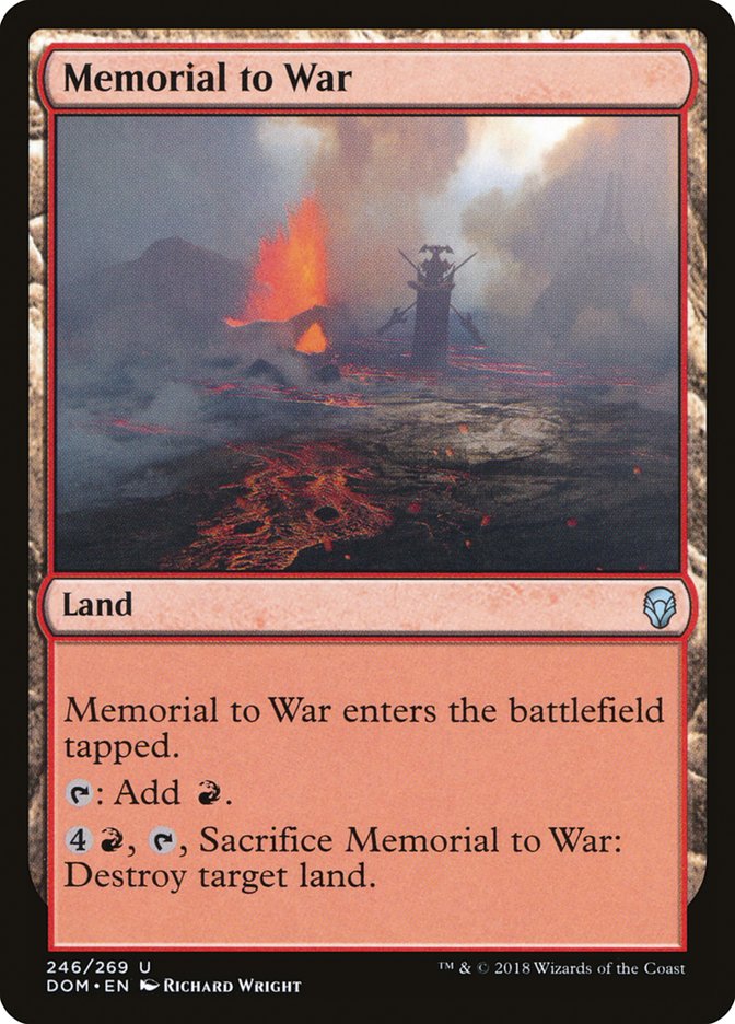 Memorial to War [Dominaria] | Gamer Loot