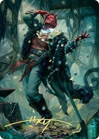 Tibalt, Cosmic Impostor Art Card (Gold-Stamped Signature) [Kaldheim: Art Series] | Gamer Loot