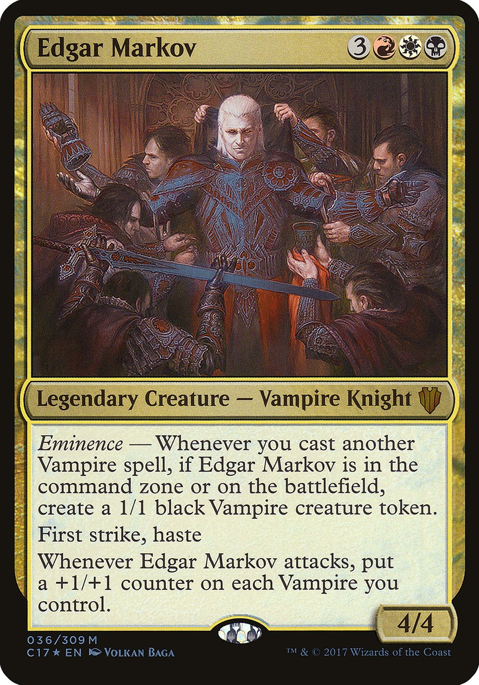 Edgar Markov (Oversized) [Commander 2017 Oversized] | Gamer Loot