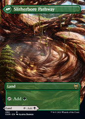 Darkbore Pathway // Slitherbore Pathway (Borderless Alternate Art) [Kaldheim] | Gamer Loot