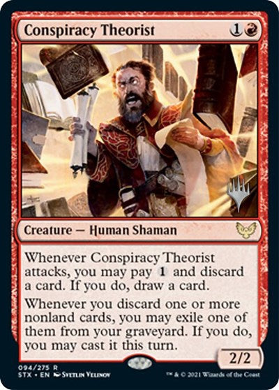 Conspiracy Theorist (Promo Pack) [Strixhaven: School of Mages Promos] | Gamer Loot