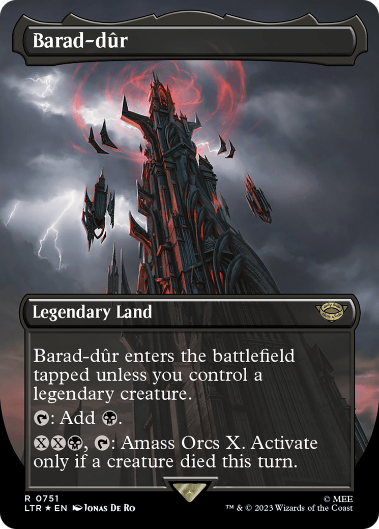 Barad-dur (0751) (Borderless) (Surge Foil) [The Lord of the Rings: Tales of Middle-Earth] | Gamer Loot