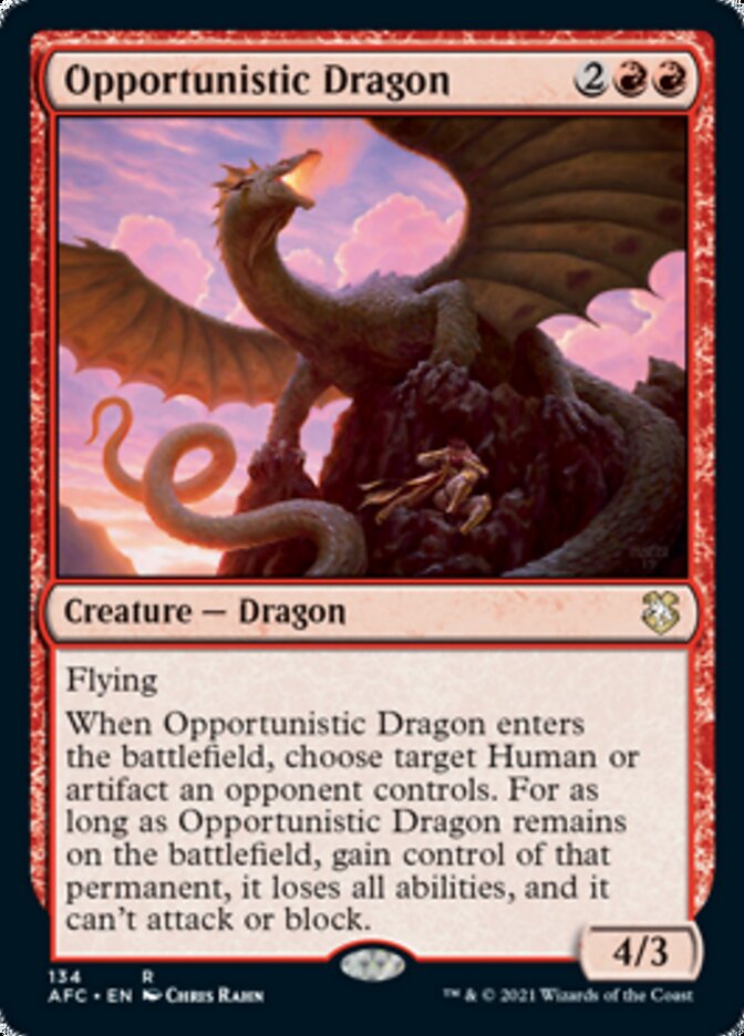 Opportunistic Dragon [Dungeons & Dragons: Adventures in the Forgotten Realms Commander] | Gamer Loot