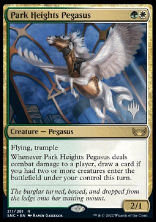 Park Heights Pegasus (Promo Pack) [Streets of New Capenna Promos] | Gamer Loot