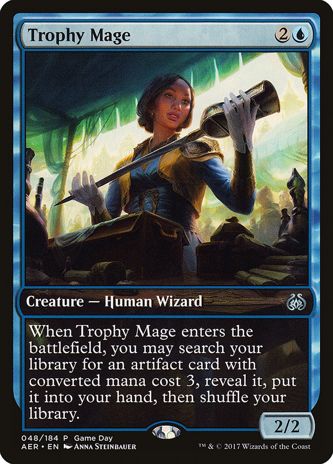 Trophy Mage (Game Day) [Aether Revolt Promos] | Gamer Loot