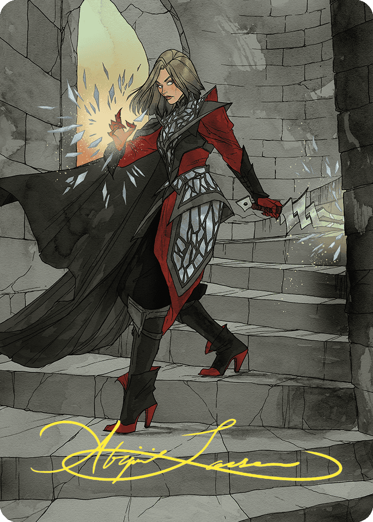 Rowan, Scion of War Art Card (59/81) (Gold-Stamped Signature) [Wilds of Eldraine Art Series] | Gamer Loot