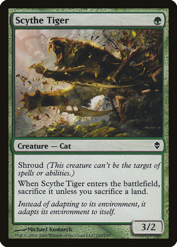 Scythe Tiger [Zendikar] | Gamer Loot