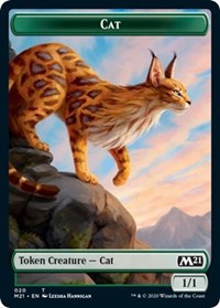 Cat (020) // Soldier Double-sided Token [Core Set 2021 Tokens] | Gamer Loot