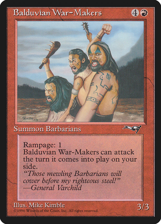 Balduvian War-Makers (Treeline Background) [Alliances] | Gamer Loot