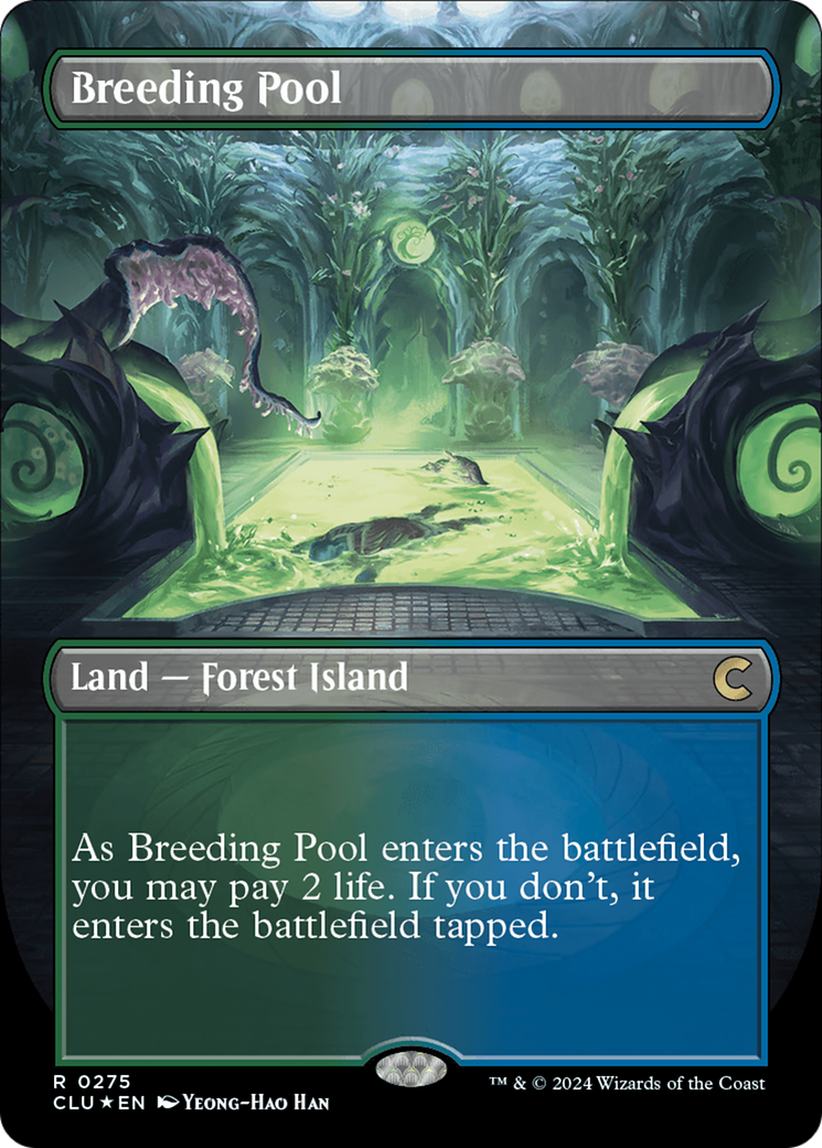 Breeding Pool (Borderless) [Ravnica: Clue Edition] | Gamer Loot