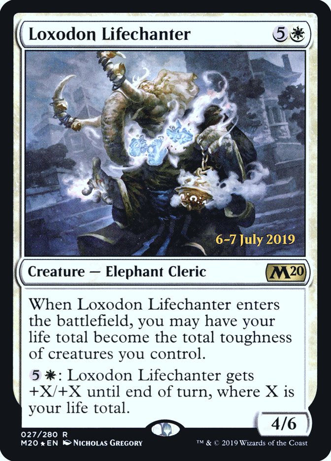 Loxodon Lifechanter  [Core Set 2020 Prerelease Promos] | Gamer Loot