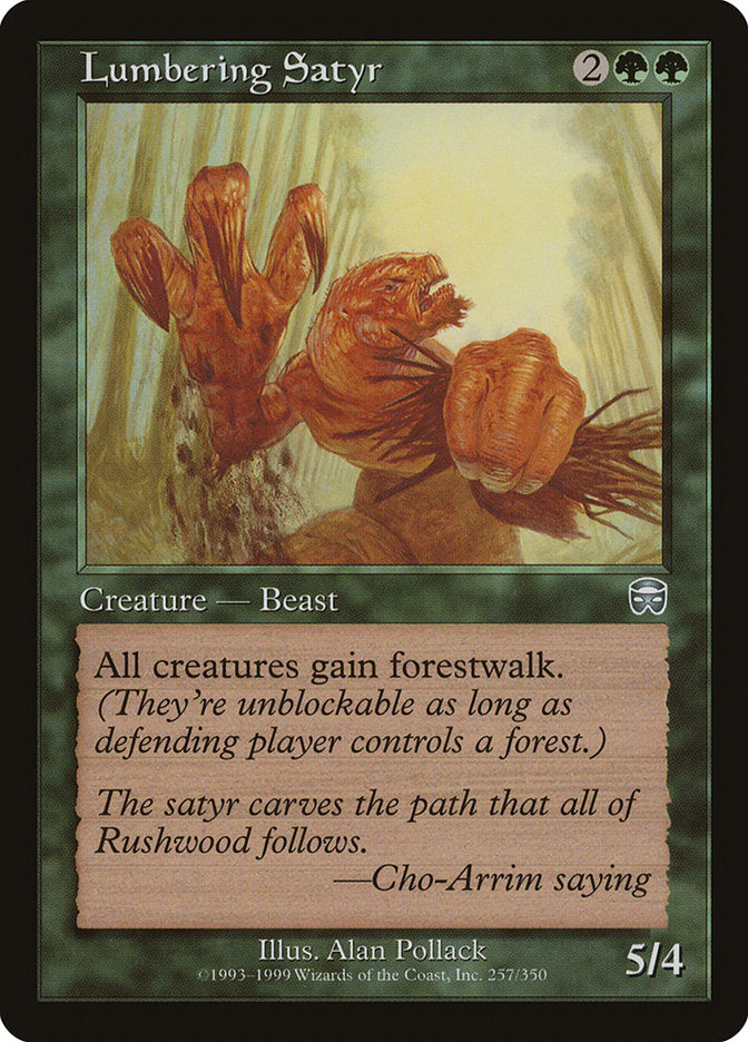 Lumbering Satyr [Mercadian Masques] | Gamer Loot