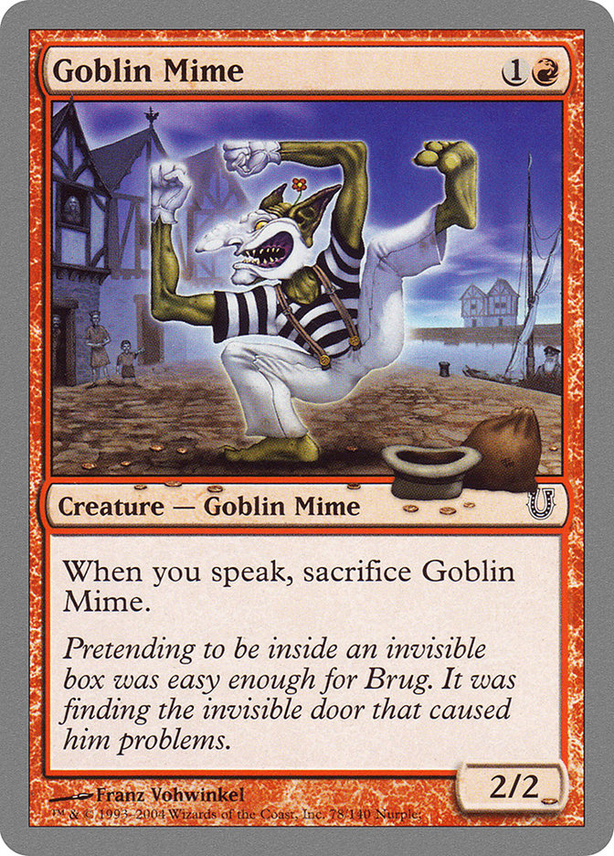 Goblin Mime [Unhinged] | Gamer Loot