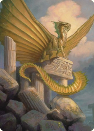 Ancient Gold Dragon Art Card (05) [Commander Legends: Battle for Baldur's Gate Art Series] | Gamer Loot
