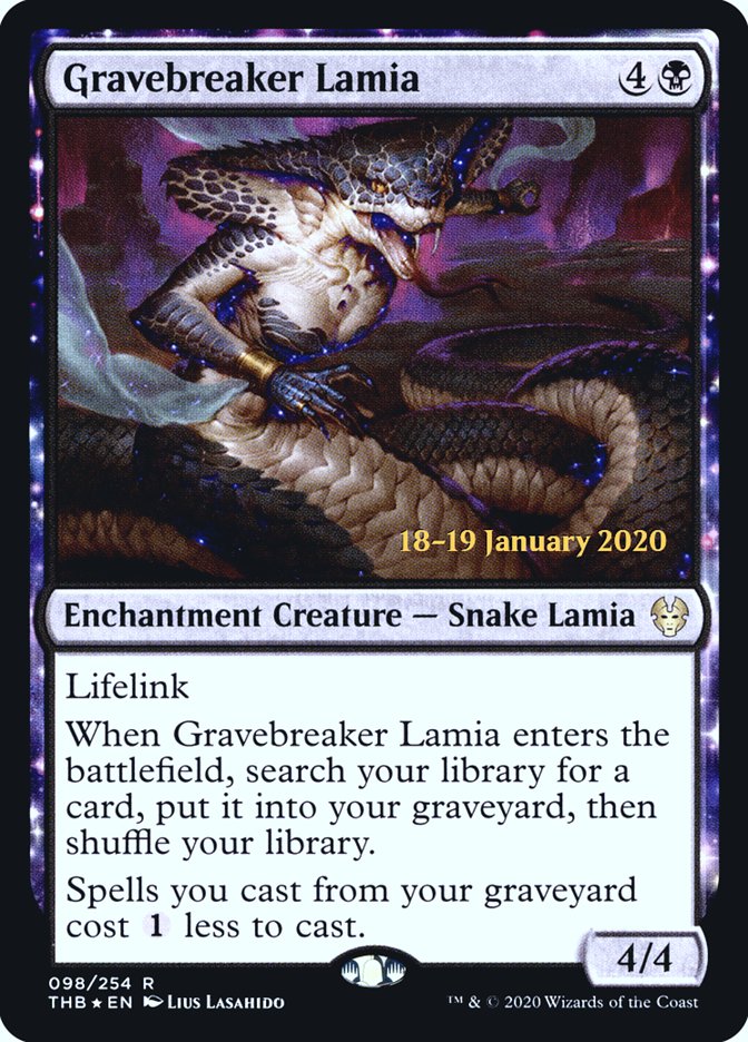 Gravebreaker Lamia [Theros Beyond Death Prerelease Promos] | Gamer Loot