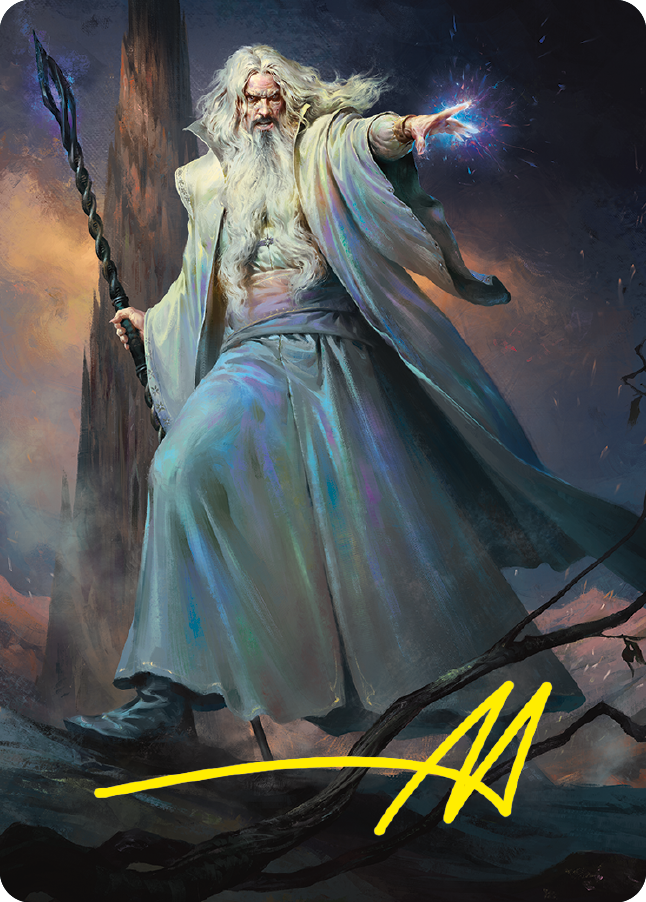 Saruman of Many Colors Art Card (Gold-Stamped Signature) [The Lord of the Rings: Tales of Middle-earth Art Series] | Gamer Loot
