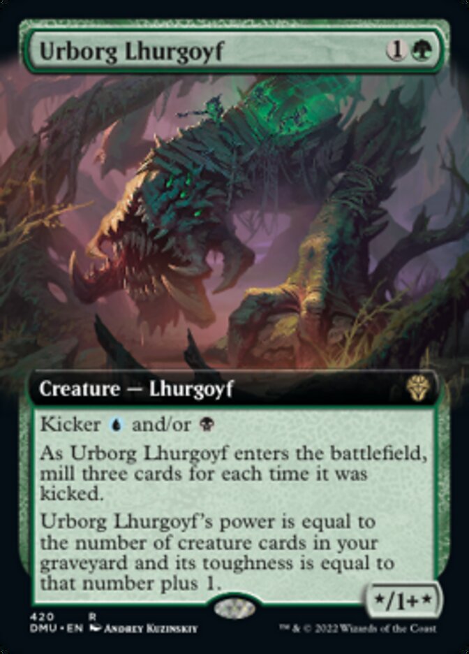 Urborg Lhurgoyf (Extended Art) [Dominaria United] | Gamer Loot